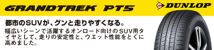 ダンロップ GRANDTREK PT5 グラントレック サマータイヤのブランドイメージ