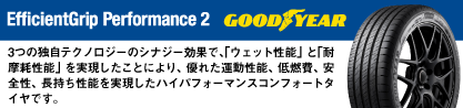 EfficientGrip Performance2 エフィシェントグリップ パフォーマンス2 XL 正規品 新車装着 サマータイヤのブランドイメージ