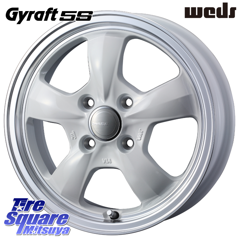 41118 GYRAFT 5S グラフト ホワイト ホイール 14インチの商品写真